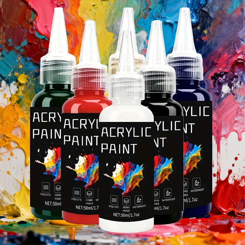Resin Art And Wood - Acrylic Paint Set 6 Colors 50ml