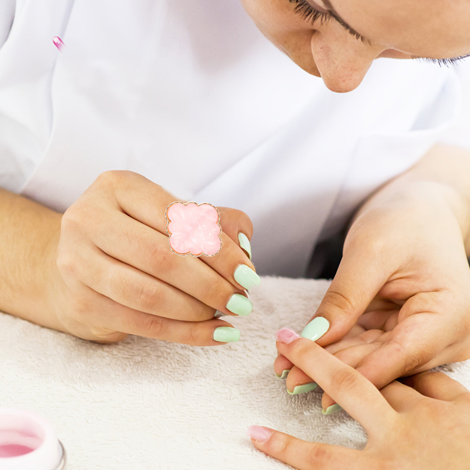 Resin Art Ring - 20Pcs Resin Nail Polish Mixing Ring