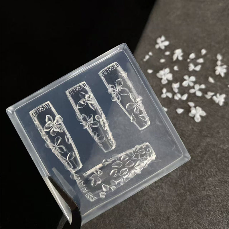 Resin Art Template - 【O】3D Flowers Nail Mold DIY Silicone