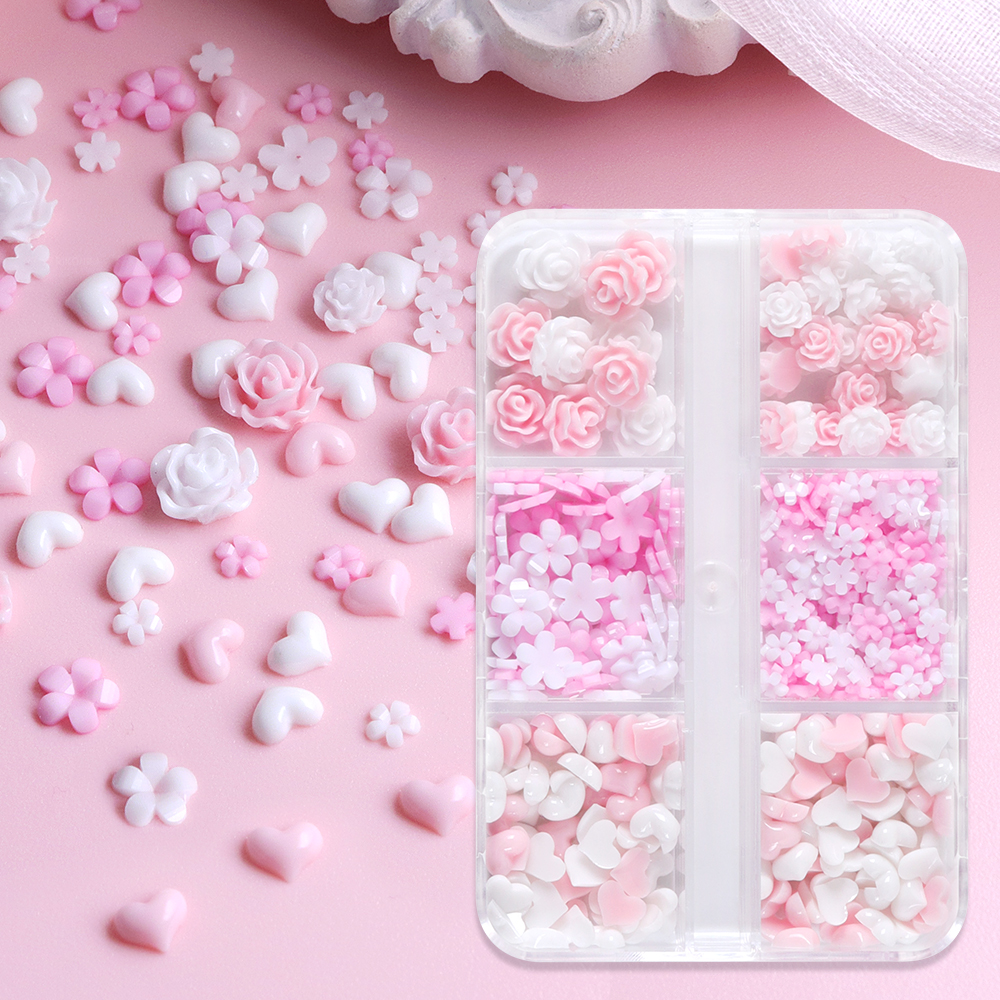 Resin Art Rose Petals - Pink White Rose Flowers Resin Filling