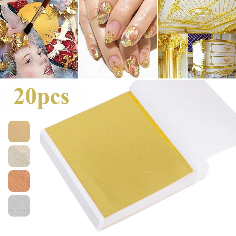 Resin Art For Wedding Gift - 20 Pcs Gold Leaf Sheets: Versatile