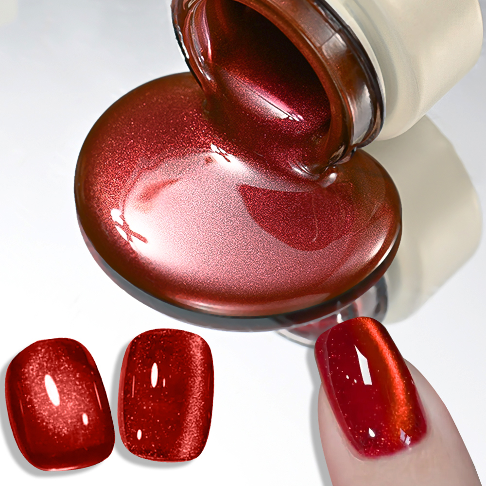Resin Art Uv - 8ml Ruby Red Cat Magnetic Gel
