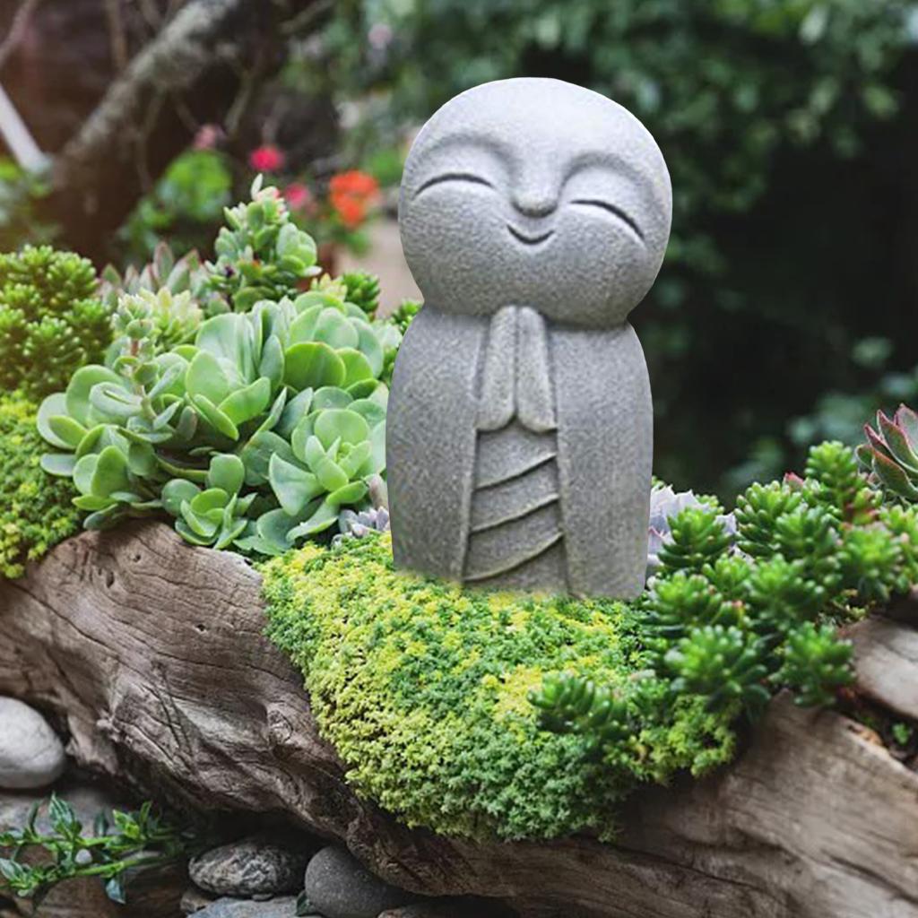 Resin Art Baby Memories - Jizo Monks Praying Statue Resin Baby