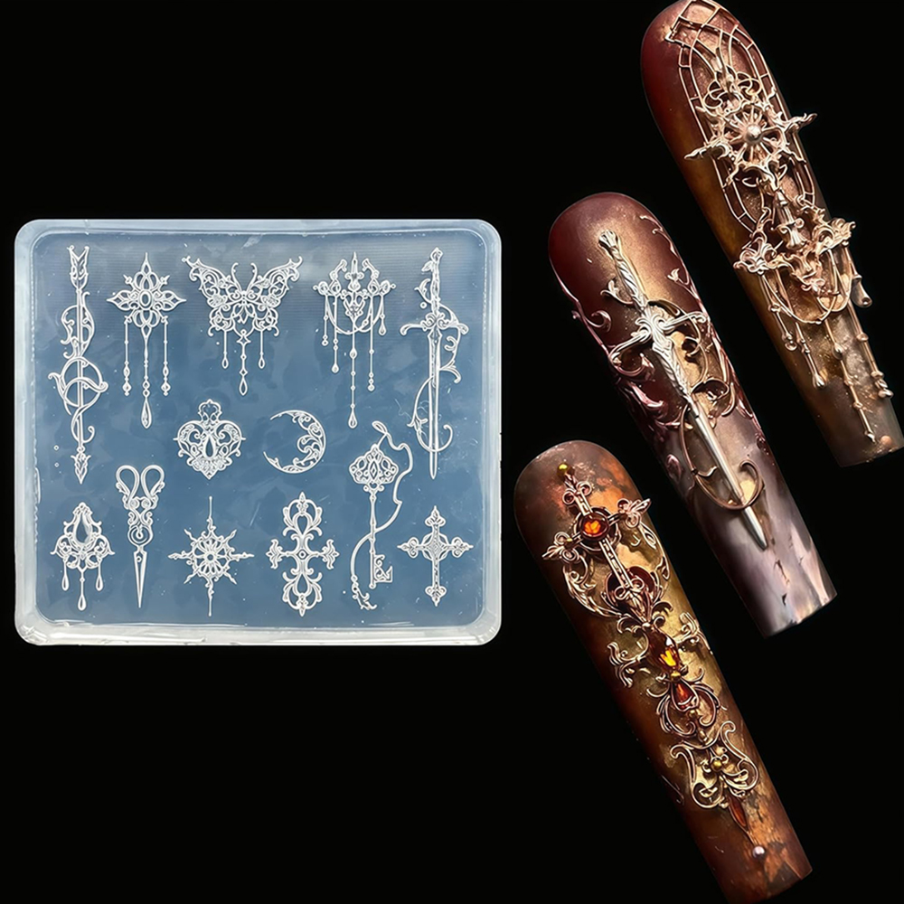 Resin Art Template - Arrow Silicone Mold Moon Resin Sword