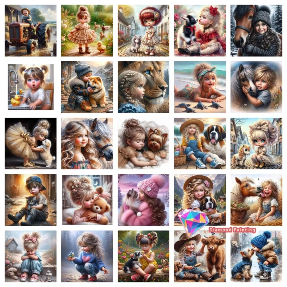 Resin Art Kits - 1PC frameless Boys Girls Pet Friend