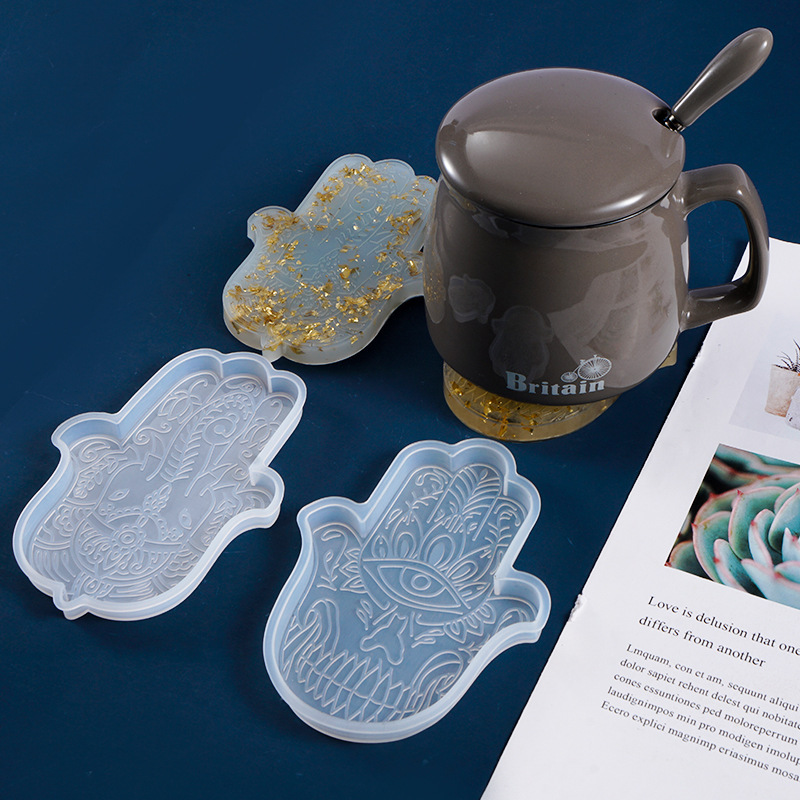 Resin Art Epoxy - 1 Pcs DIY Coaster Hand of