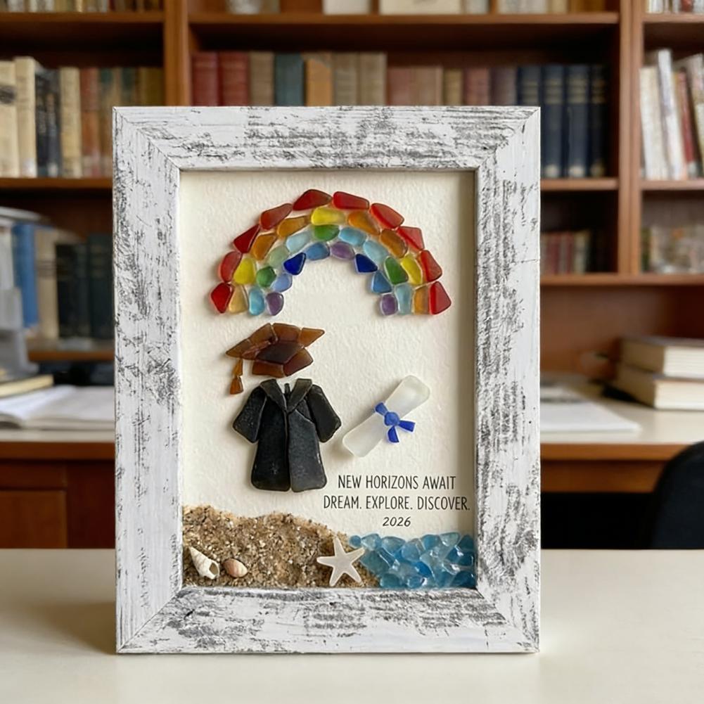 Resin Art Class - Sea Glass Frame Art Coastal Style