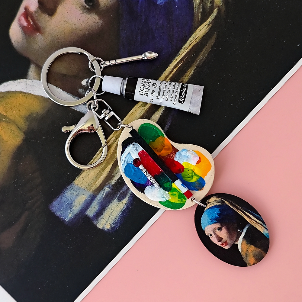 Resin Art Ring - Girl with a Pearl Earring Van
