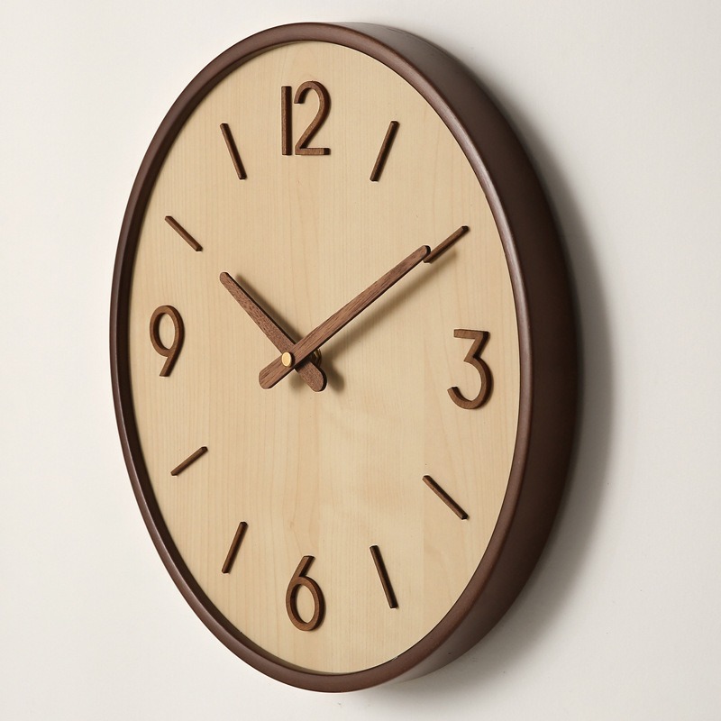 Resin Art Clock - Modern Wooden Silent Art Wall Clocks