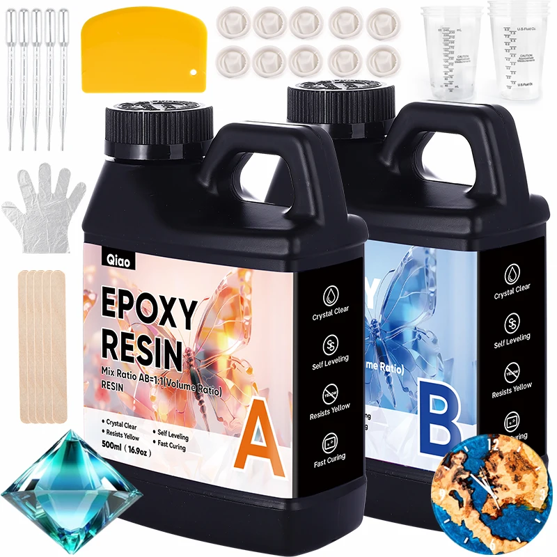 Resin Art Epoxy - Anti-Yellowing Crystal Clear Epoxy Resin Kit