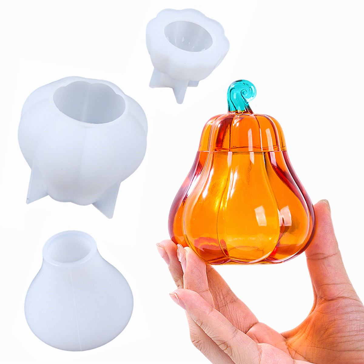 Resin Art Uv - DIY Pumpkin Storage Box Silicone Mold