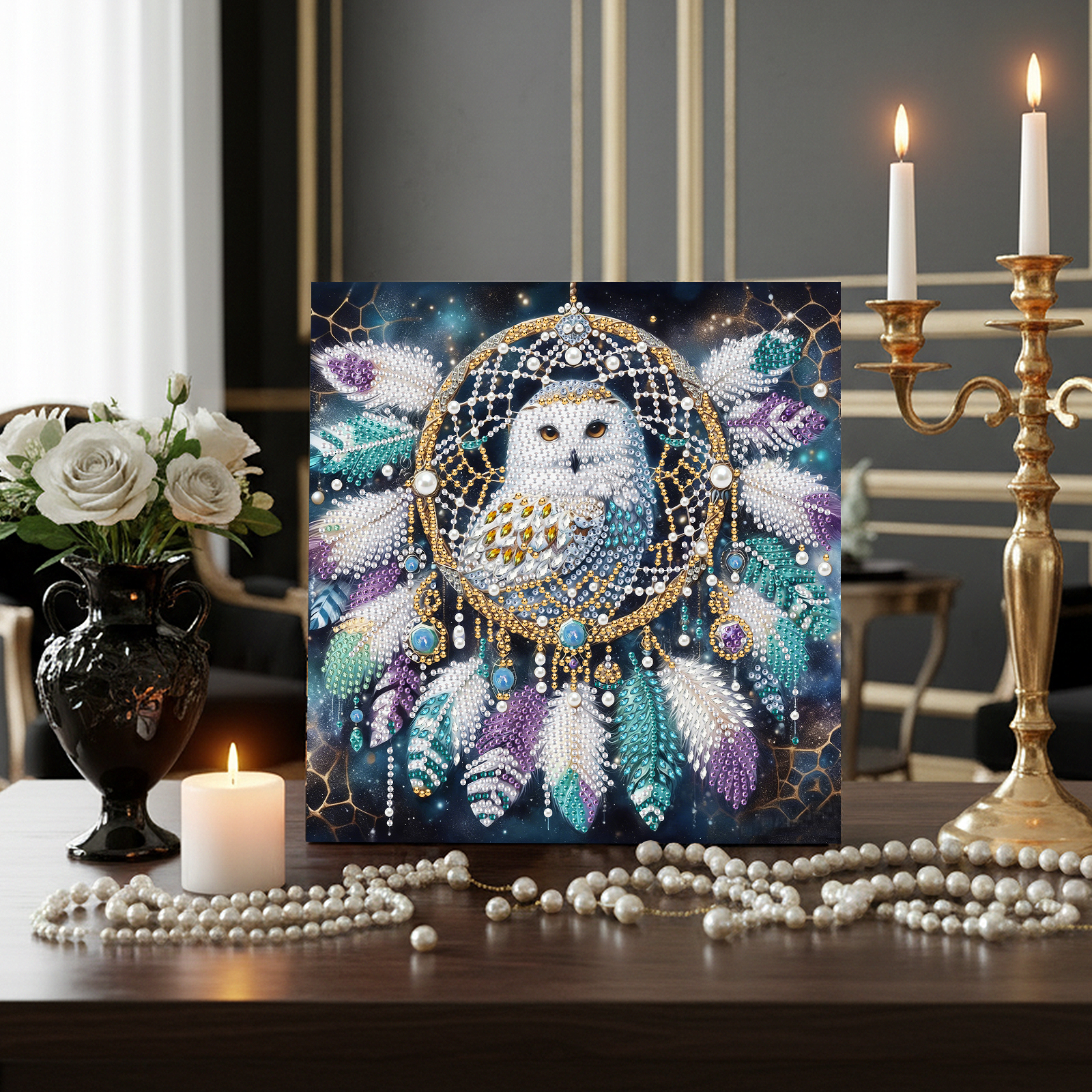 Resin Art Kits For Adults - Pearl Gem Diamond Art Painting Kit
