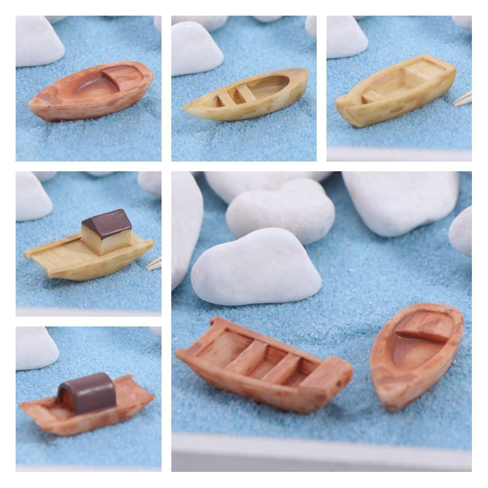Resin Art And Wood - Micro Landscape Micro Landscape Boat Wooden