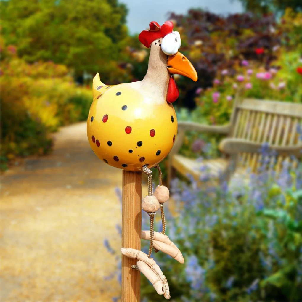 Resin Art And Wood - Funny Big Eyed Chicken Long Foot
