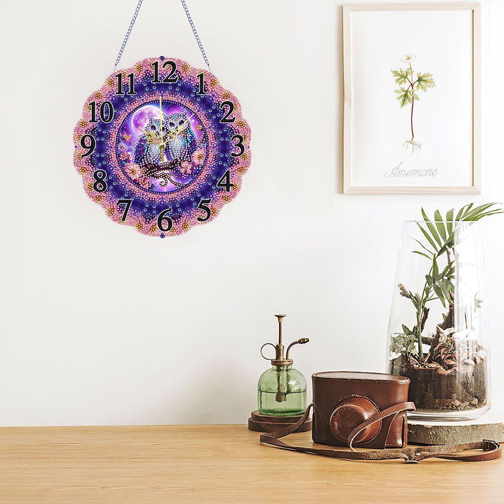 Resin Art Clock - 2D Flat DIY Diamond Painting Clock