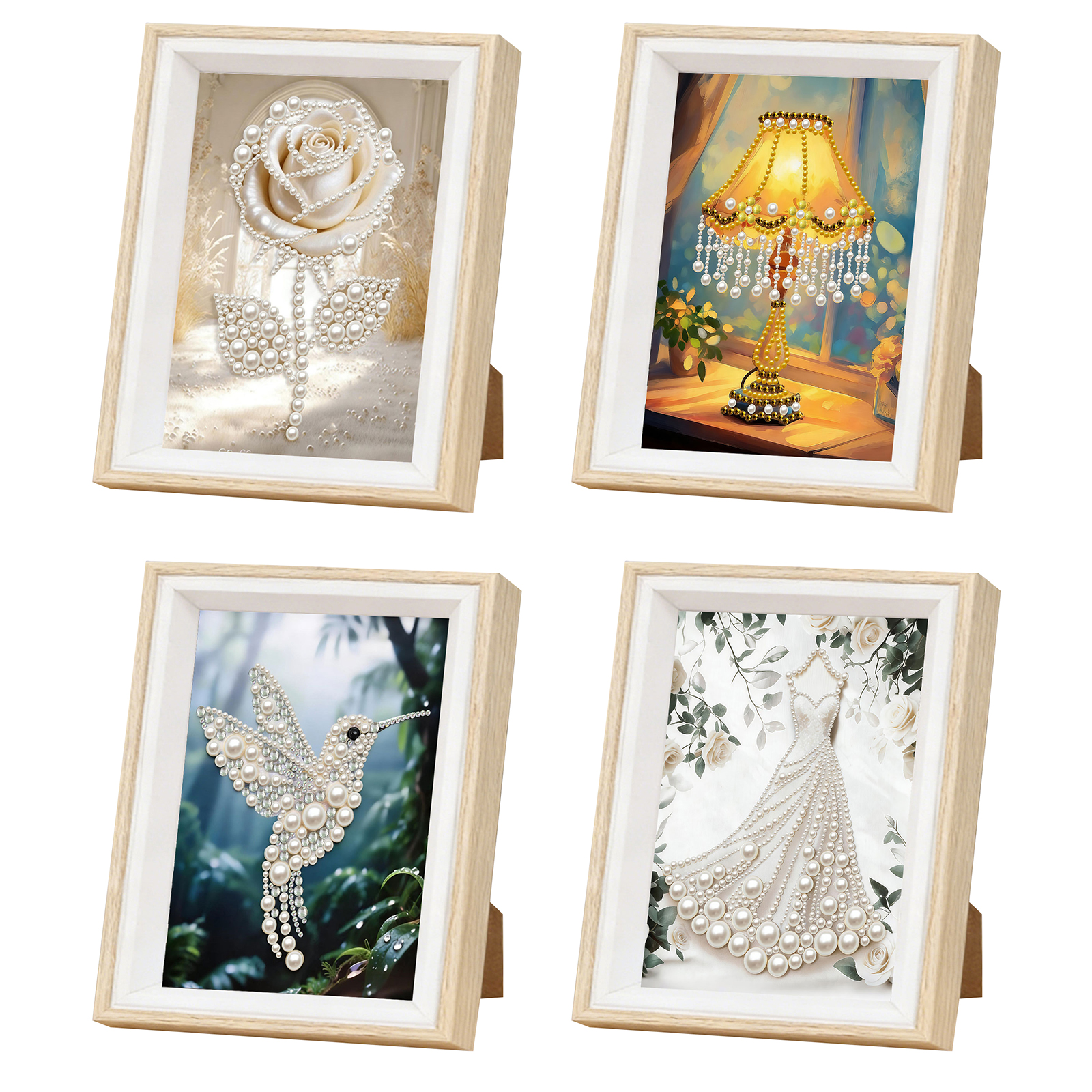 Resin Art And Wood - DIY Pearl Dot Painting with Wooden