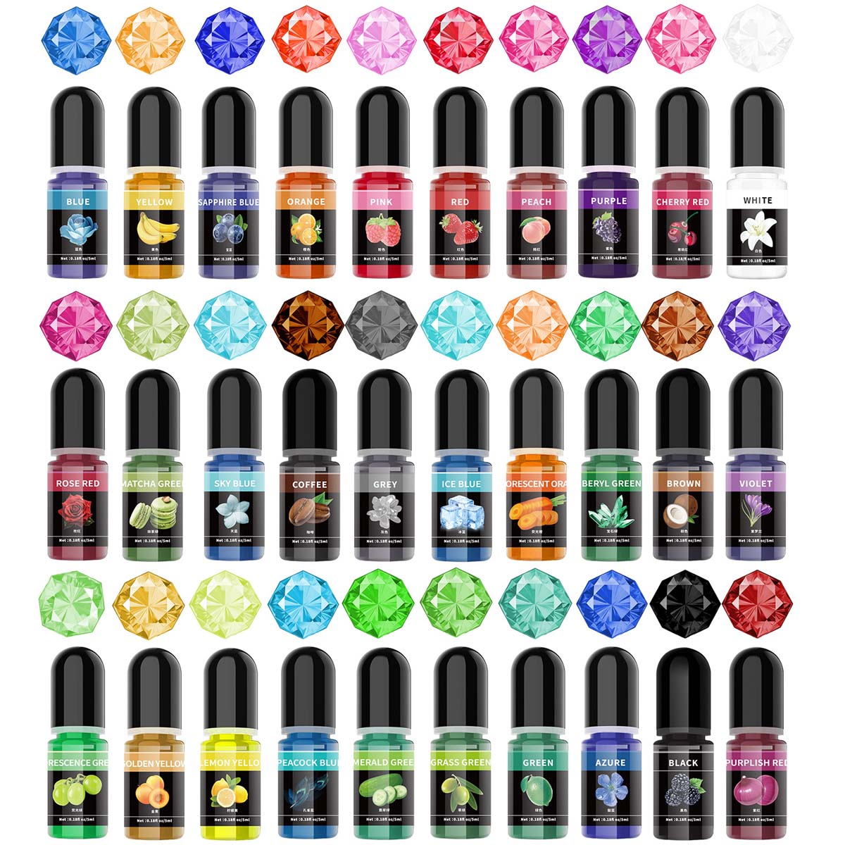 Resin Art Uv - 5ml/Bottle Epoxy Resin Pigment Liquid Colorant