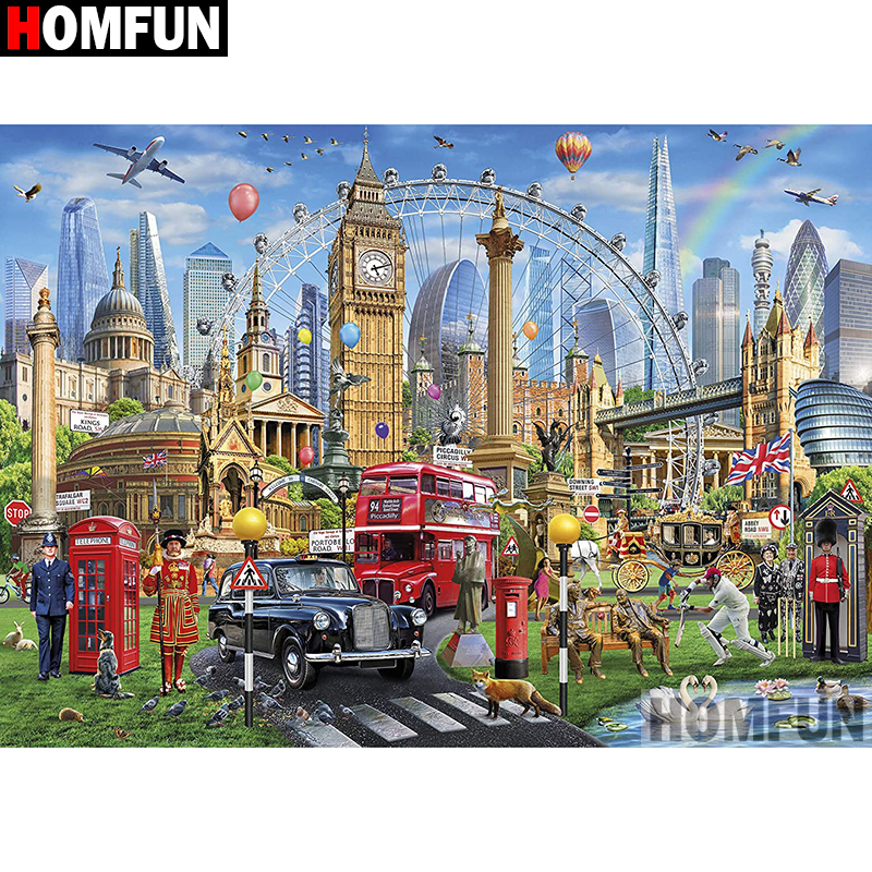 Resin Art Clock - HOMFUN Art 5D Diy Diamond Painting
