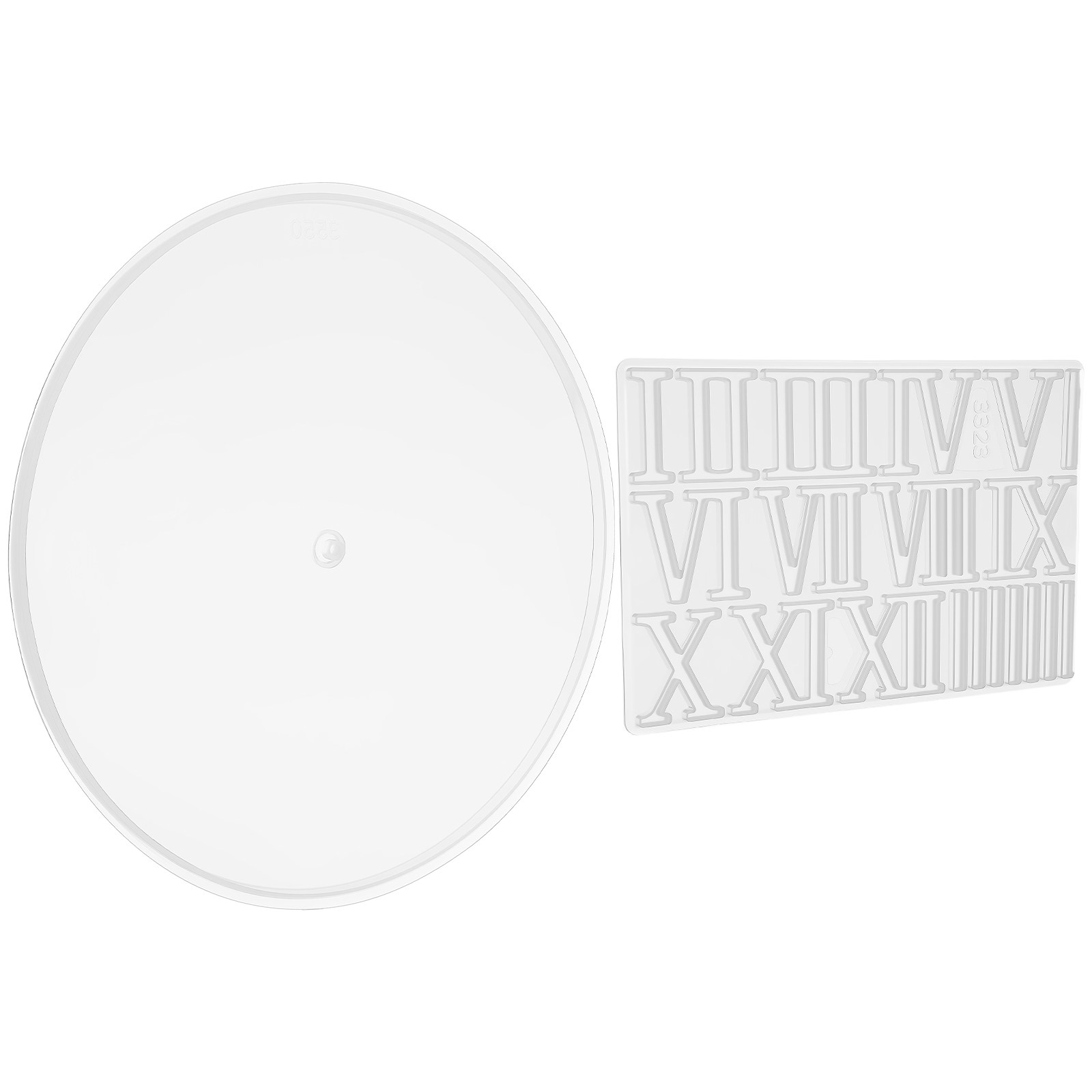 Resin Art Clock - 1Set Round Silicone Clock Dial Mold