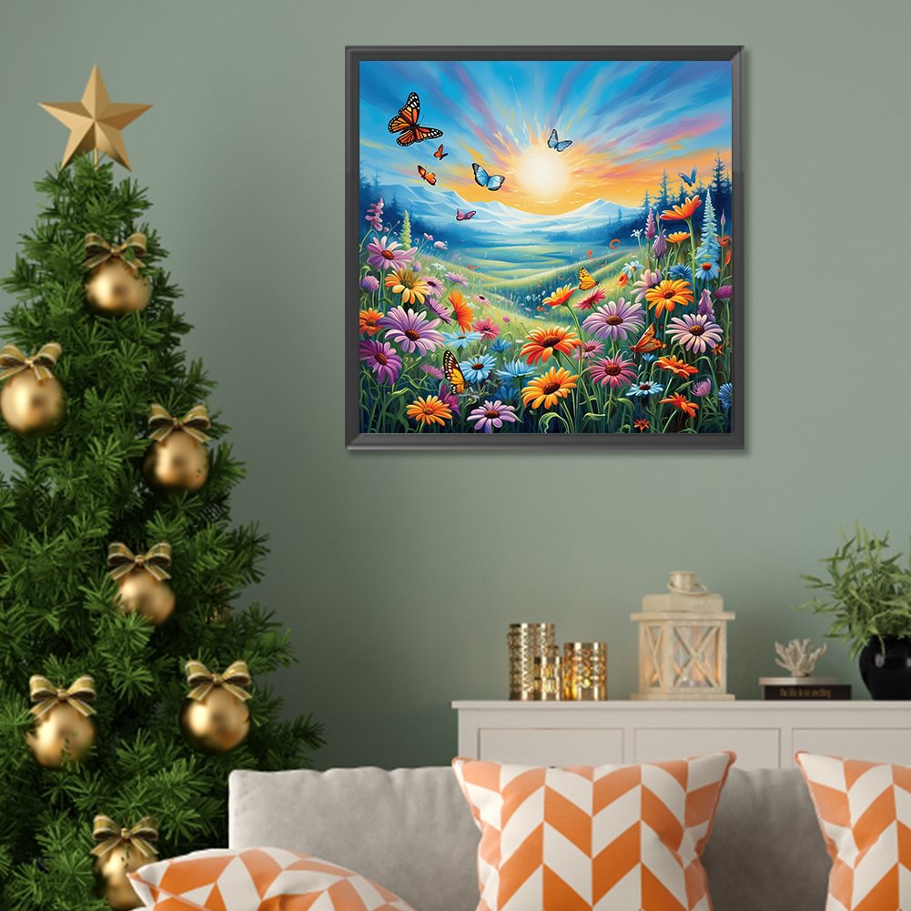 Resin Art Kits - Diamond Painting Family Cute Deer Flower