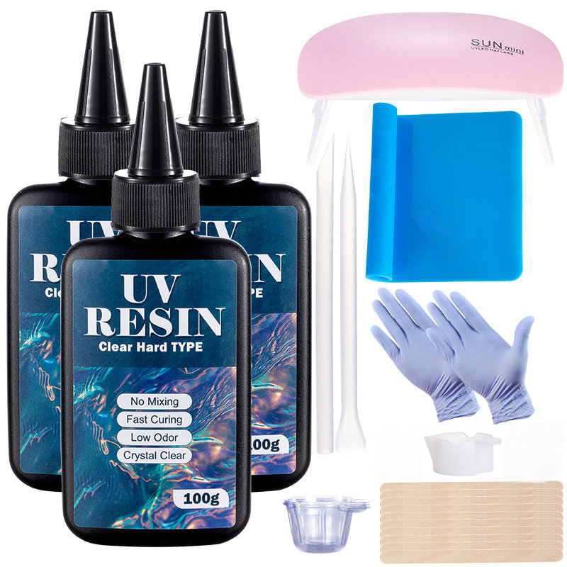 Resin Art Uv - 100g/250g Clear UV Resin Hard Type