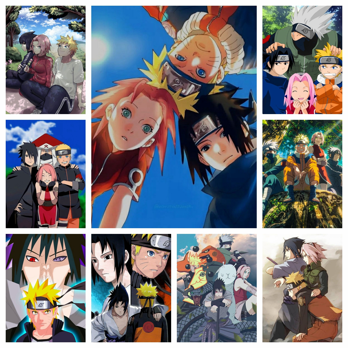 Resin Art Class - 1pc frameless Naruto Shippuden Class Seven