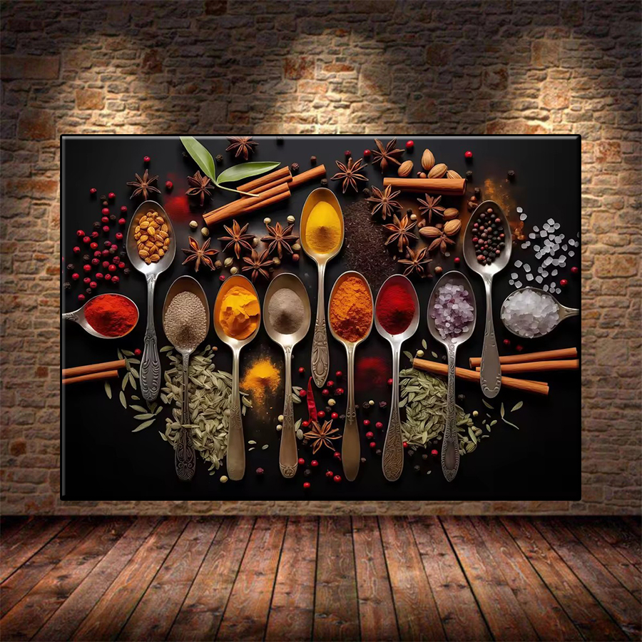 Resin Art Kitchen - 5D DIY Diamond Embroidery Picture Spices