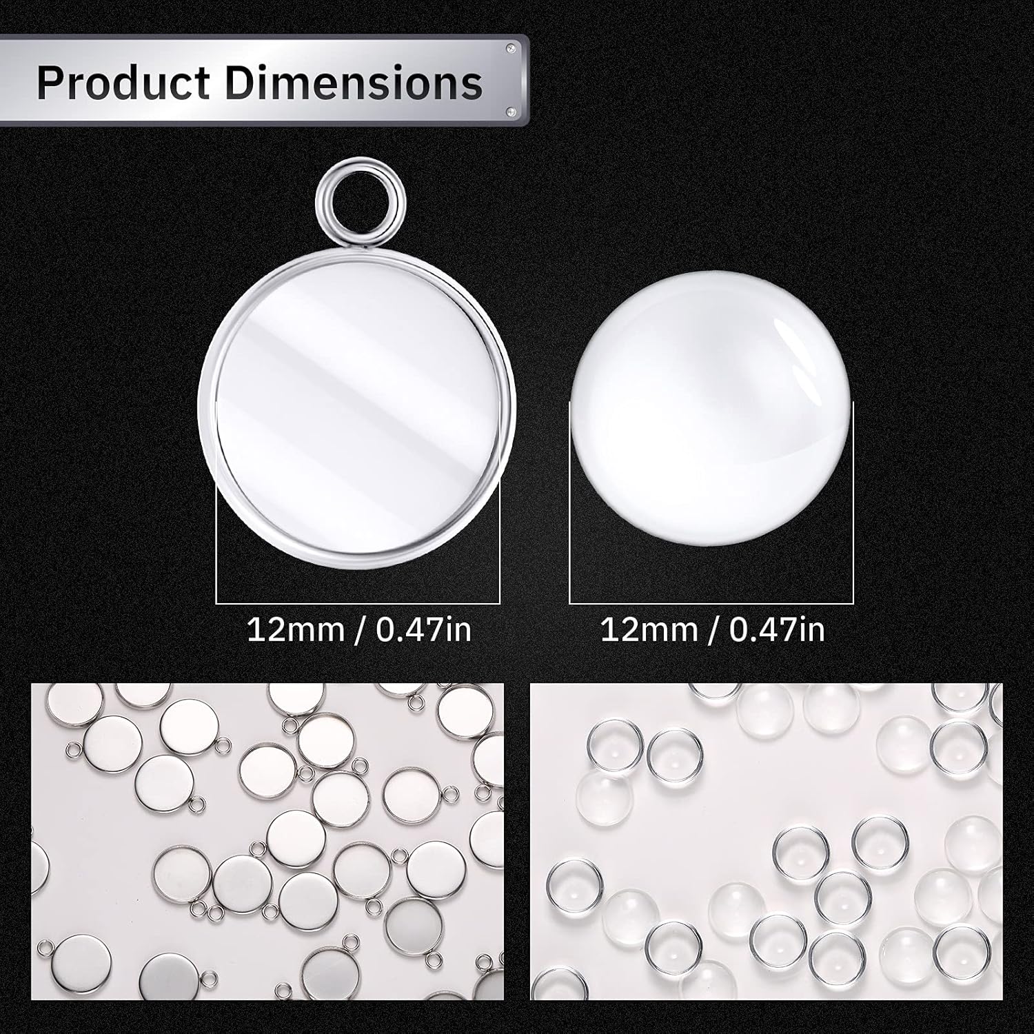 20 Pieces Stainless Steel Roun – обзор и цена Resin Art Earrings
