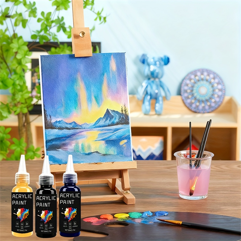 Acrylic Paint Set 6 Colors 50m – обзор и цена Resin Art And Wood
