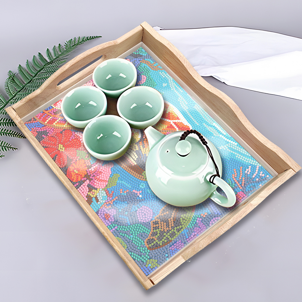Wooden 5D DIY Diamond Painting – обзор и цена Resin Art Wooden Tray