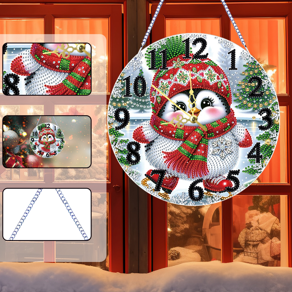 2D Flat DIY Xmas Diamond Paint – обзор и цена Resin Art Clock