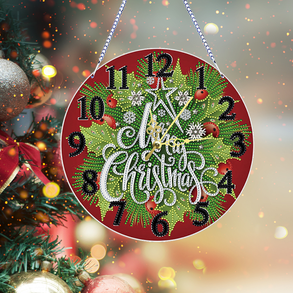 2D Flat DIY Xmas Diamond Paint – обзор и цена Resin Art Clock