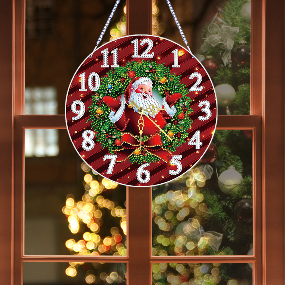 2D Flat DIY Xmas Diamond Paint – обзор и цена Resin Art Clock