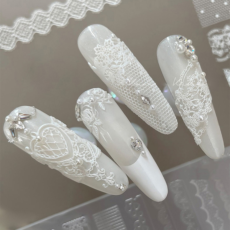 1pc Lace 3D Silicone Nail Mold – обзор и цена Resin Art Template