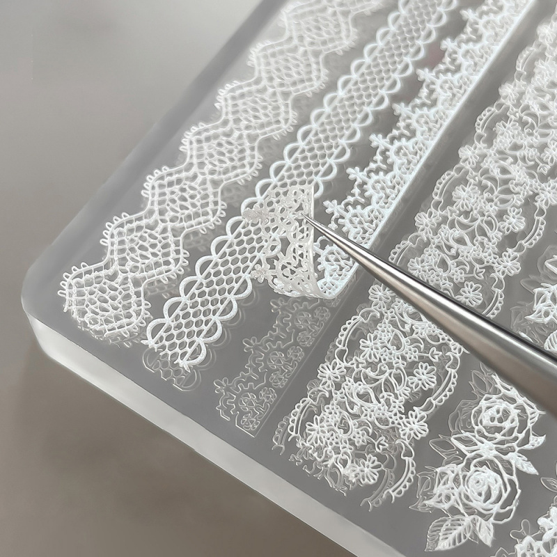 1pc Lace 3D Silicone Nail Mold – обзор и цена Resin Art Template