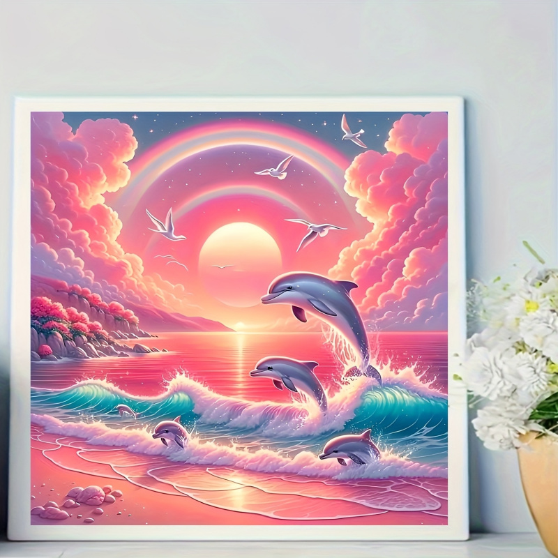 Diamond painting kit, pink sky – обзор и цена Resin Art Kits