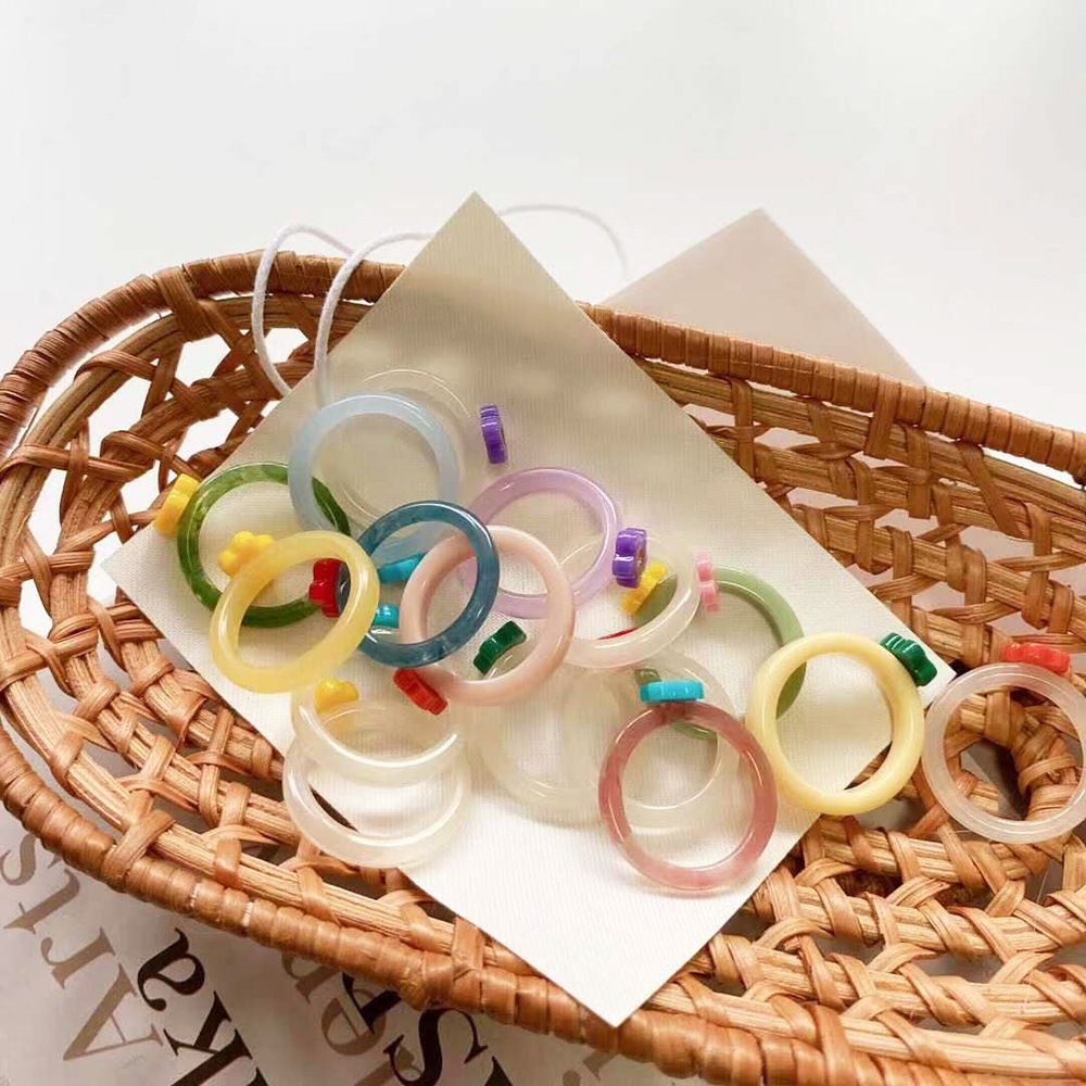 Transparent Sweet Korean Flowe – обзор и цена Resin Art Ring