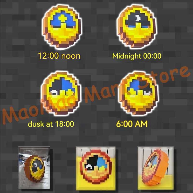 Chic Retro Pixel Art Style Sun – обзор и цена Resin Art Clock
