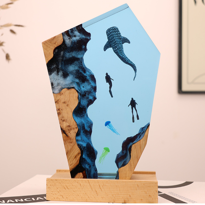 Resin Cave Whale Diver Desktop – обзор и цена Resin Art For Wedding Gift
