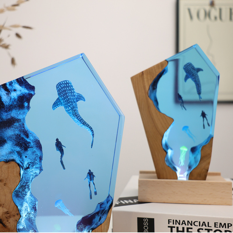 Resin Cave Whale Diver Desktop – обзор и цена Resin Art For Wedding Gift