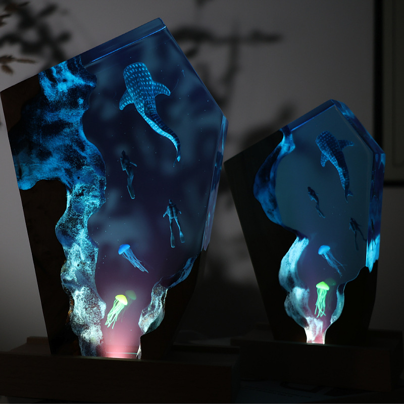 Resin Cave Whale Diver Desktop – обзор и цена Resin Art For Wedding Gift