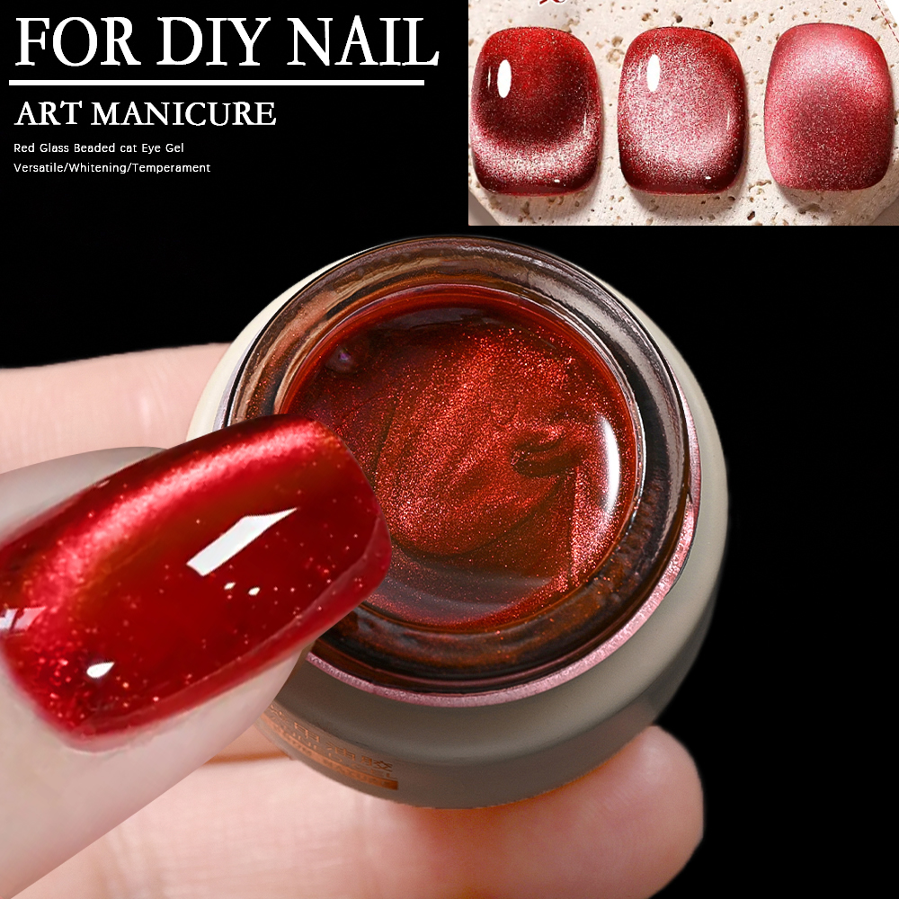 8ml Ruby Red Cat Magnetic Gel  – обзор и цена Resin Art Uv