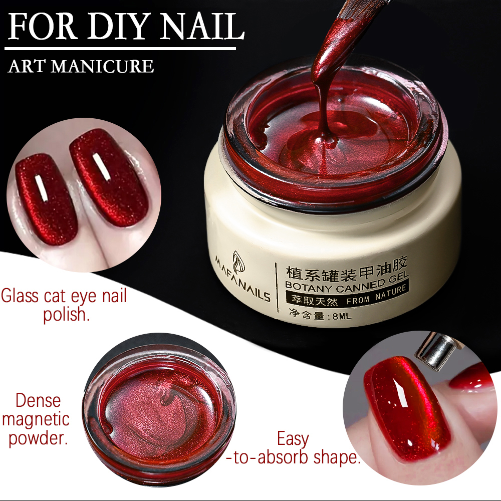8ml Ruby Red Cat Magnetic Gel  – обзор и цена Resin Art Uv