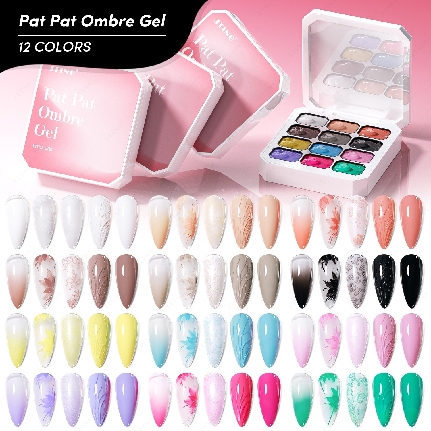 12Colors 4IN1 Pat Ombre Gel Na – обзор и цена Resin Art Easy
