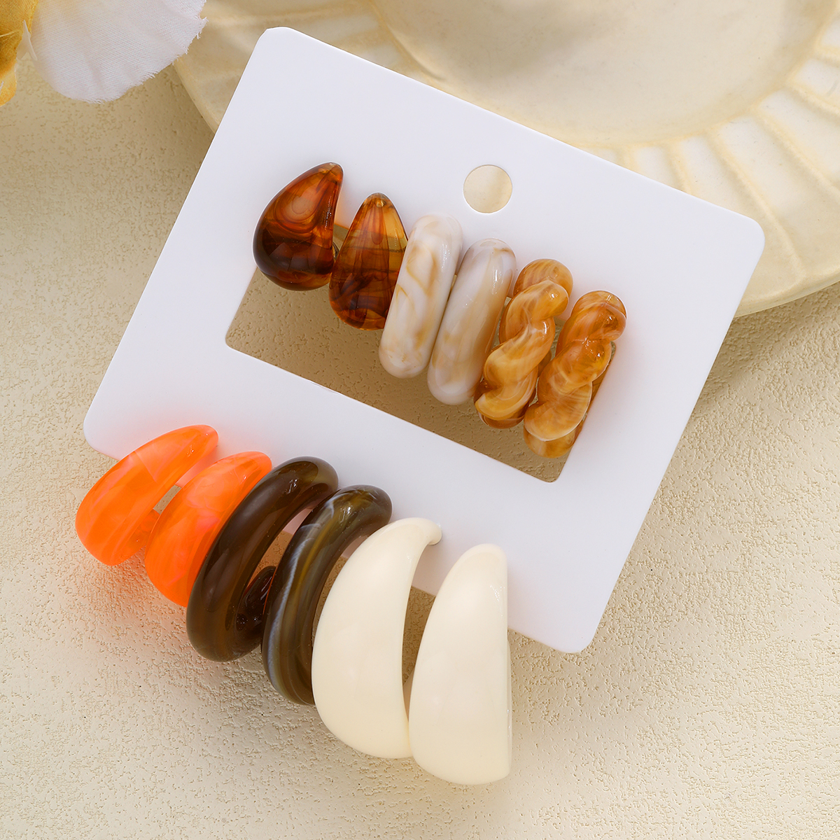 12pcs Bohemian Colorful Resin  – обзор и цена Resin Art Ring