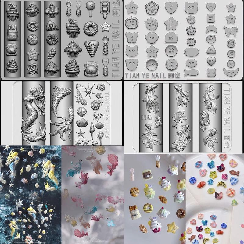 【xxx】Silicone Nail Ocean Merma – обзор и цена Resin Art Template