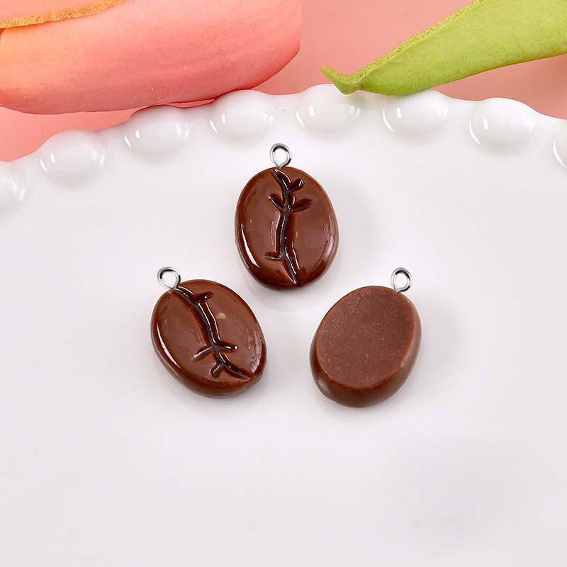 10pcs Coffee Beans Resin Penda – обзор и цена Resin Art Earrings