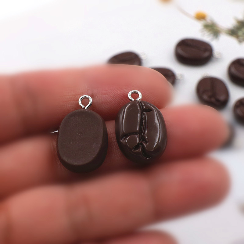 10pcs Coffee Beans Resin Penda – обзор и цена Resin Art Earrings