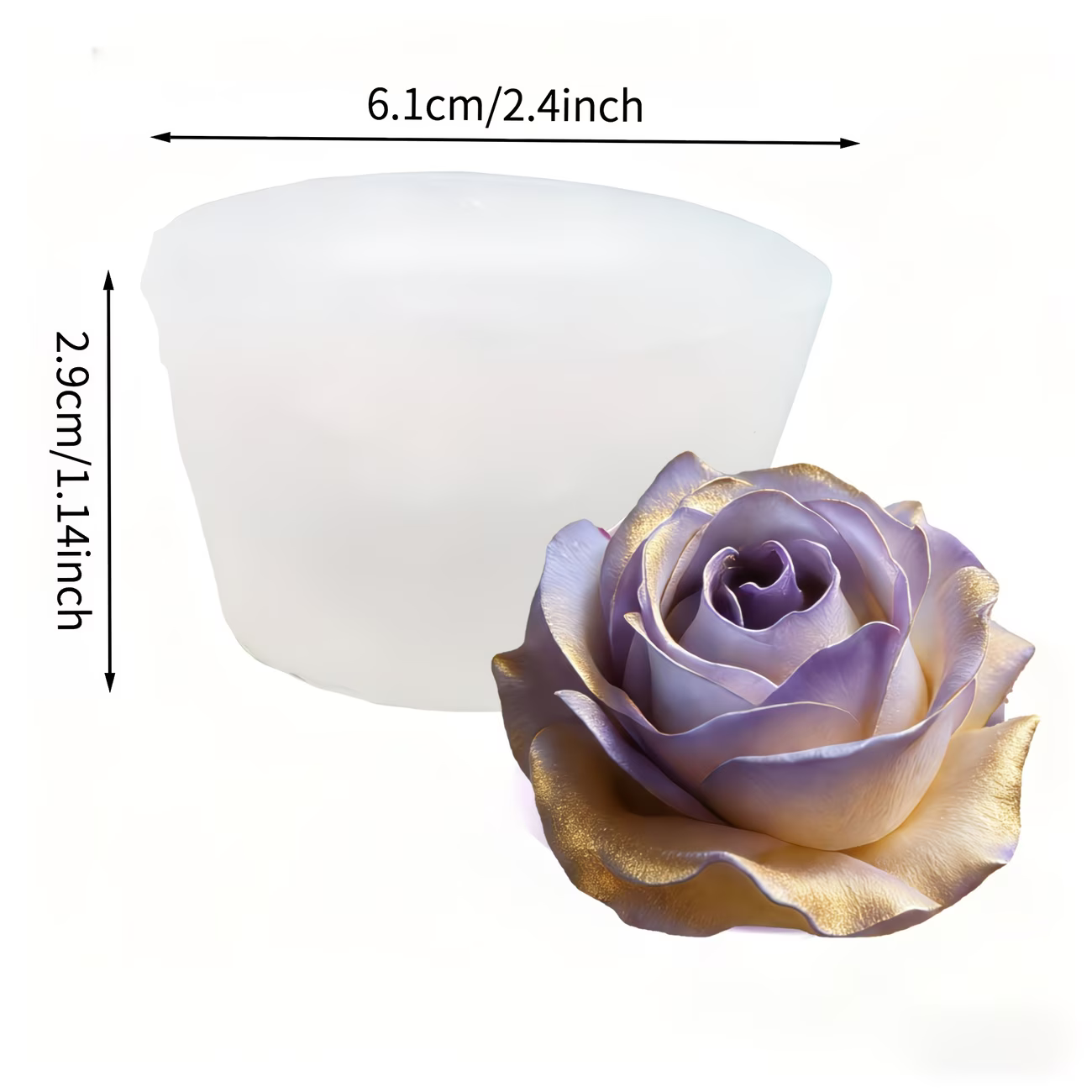 3D Elegant Rose Silicone Mold  – обзор и цена Resin Art Rose Petals