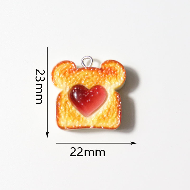 10pcs Resin Plastic Bread Pend – обзор и цена Resin Art Earrings